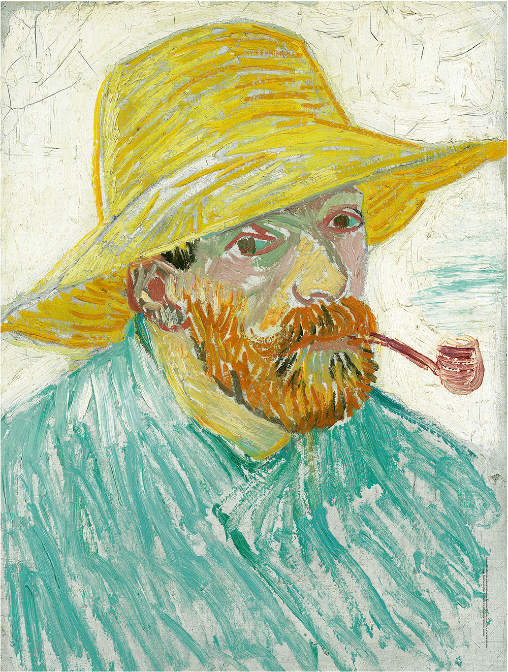 Vincent Van Gogh: Self-portrait with Pipe and Straw Hat | Fondation